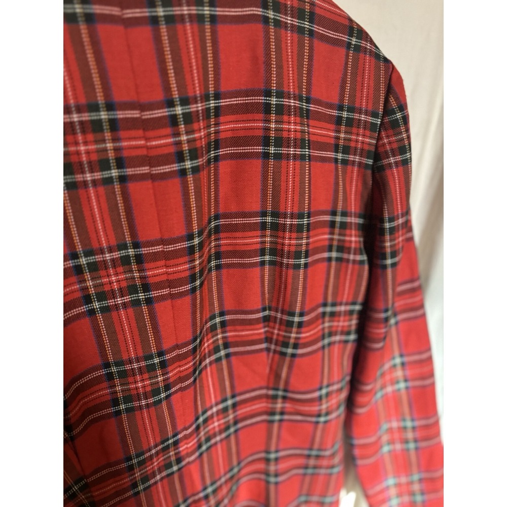 Vintage Dress Womens 12 Tartan Plaid Western country Santa Fe by Jim Tremblay - Picture 10 of 10